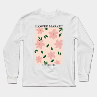 Abstract Flower Market Illustration 11 Long Sleeve T-Shirt